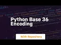 Python base 36 encoding