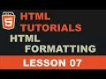 Lesson - 7 HTML Formatting Elements Urdu Hindi Tutorial