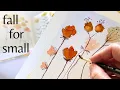 Tiny earthy florals and seed pods Surprise yourself with this loose line wash in under 15 minutes