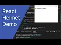 Dynamic Meta in React using React-Helmet Beginner React Tutorial
