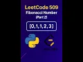 LeetCode 509 Fibonacci Number in Python Part 2 Iterative Solution for Beginners