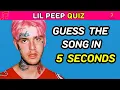 Lagu Guess Lil Peep Songs in Under 5 Seconds 🎤💔 |  Lil Peep Music Quiz
