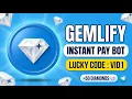 Gemlify Instant Pay Telegram Bot - Earn Free Diamonds Wit raw
