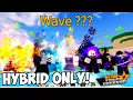 Hybrid Units Only Vs SOLO INFINITE MODE in All Star Tower Defense