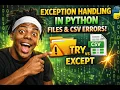 Fix File Errors in Python Using Exception Handling Beginner Friendly