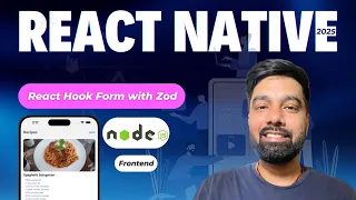 React Native Tutorial Hindi 73 - Create Recipe Form Validation with React Hook Form and Zod