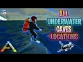 ALL 12 UNDERWATER CAVE LOCATIONS ARK SURVIVAL EVOLVED MOBILE