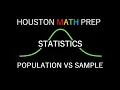 Population vs Sample