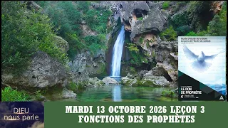 Leçon  3 : Questionnaire Adultes, Mardi 13 Octobre 2026, Fonctions des prophètes