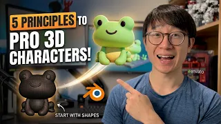 The 5 principles to creating 3D characters in Blender
