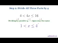 How to Solve a Compound Inequality AND Interval Notation Number Line Step-by-Step Algebra
