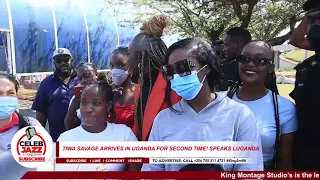 tiwa savage speaks luganda arrives the 2nd time in uganda after andekule gold buuga and wizkid 