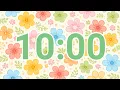 10-Minute Floral Garden Timer Cute Relaxing Spring Theme