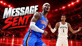 Thunder vs Spurs Opening Night: SGA, Wemby, and That Spin Move