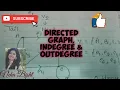 Directed graph finding degree of its vertex