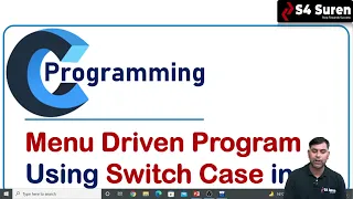 Menu Driven Program using Switch Case in C Arithmetic Binary Operators in C