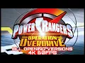 Power Rangers Operation Overdrive - All Opening Versions (4K 60FPS)