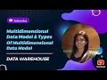 1 7 Data Mining Data Warehouse Multidimensional Data Model it s Types