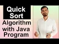 Quick Sort Algorithm With Java Program by Deepak Hindi