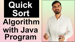 Quick Sort Algorithm With Java Program by Deepak Hindi