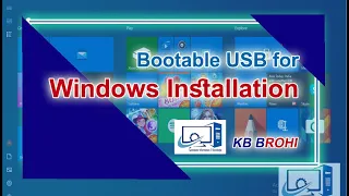 bootable usb for windows installation in urdu hindi kb brohi