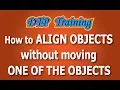 How to Align objects without moving one of the objects in Corel Draw and Adobe Illustrator