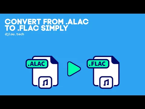 Download MP3 Convert from ALAC to FLAC simply