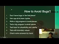 Lecture 2-5 Testing Debugging Bug Reporting