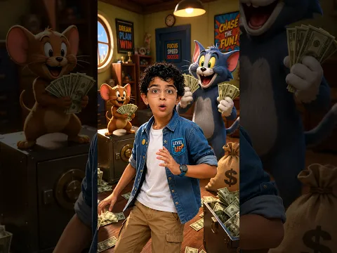 Jerry Ke Paas Itna Paisa Kahan Se Aaya? 💸 #Shorts #Tom&Jerry #RomaArya