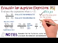 Evaluate Expressions Algebra Animations