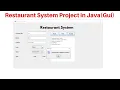 1 Restaurant System Project In Java GUI NetBeans Easy Complete Project