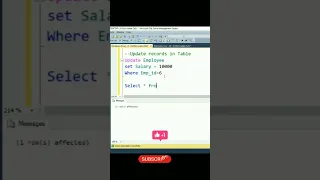 Update Query in SQL