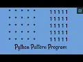 Python pattern printing program 5 in Hindi learn an easy method