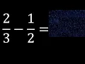 - subtraction of fractions substrac minus