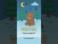 Winter Wonderland Bear Free Coloring Page for Kids