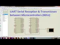 Serial reception UART coding and simulation in 8051 microcontroller