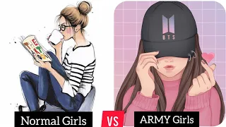 Download Normal Girls VS BTS ARMY Girls ☺️ MP3
