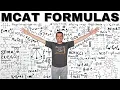 Master MCAT Formulas From Josh the MCAT Tutor 94th Percentile Scorer