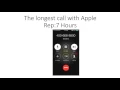 The longest call with Apple Rep