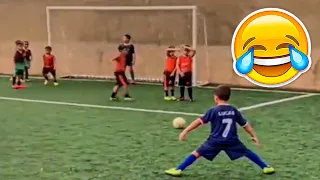 KIDS PLAYING FOOTBALL 😂 BEST VIDEOS OF 2024 😂 FAILS, CRAZY SKILLS & MORE