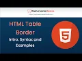 HTML Table Borders