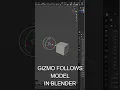 Make the Gizmo Follow Your Model in Blender - Quick Tip