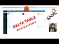 How to perform DML Delete and Update operations on Delta Table using DataBricks Demo