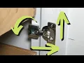 How to Adjust Cabinet Door Hinges Concealed Face Frame Hinges