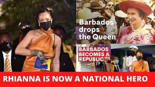 barbados is now a republic country singer rihanna is declared a national hero