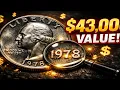 1978 U S Quarter Dollar Coin Value Rare Washington Quarter Worth Money