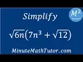 Simplify 6n 7n 3 12