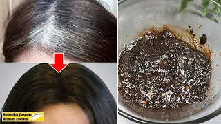 ¡Increíble! Las Canas Desaparecieron Rápidamente Cuando Apliqué  Esta Mascarilla