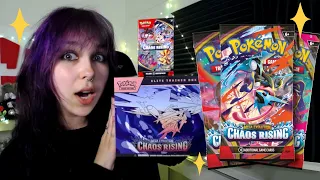 Opening NEW Pokemon Chaos Rising Packs!! THIS SET IS SO GOOD!!