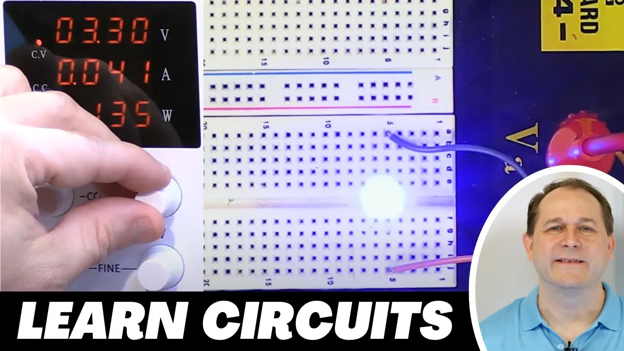 Ohm's Law, Voltage & Current Explained w/ Building Circuits